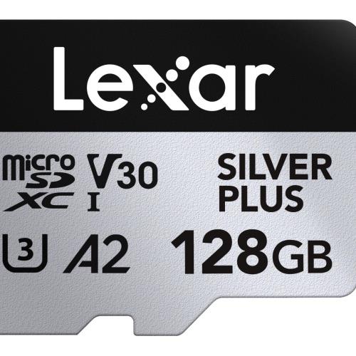 Lexar Micro SDXC UHS-1 - Silver Plus Series -  V30 R205/W100MB/s - 128GB
