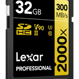 Lexar SDXC UHS-II - Pro Gold Series - V90 2000x 300MB/s - 32GB