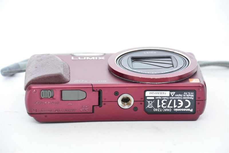 Used Panasonic Lumix DMC-TZ40 Compact Camera - Red