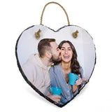 Personalised Photo Slate Hanging Heart - 20x20cm