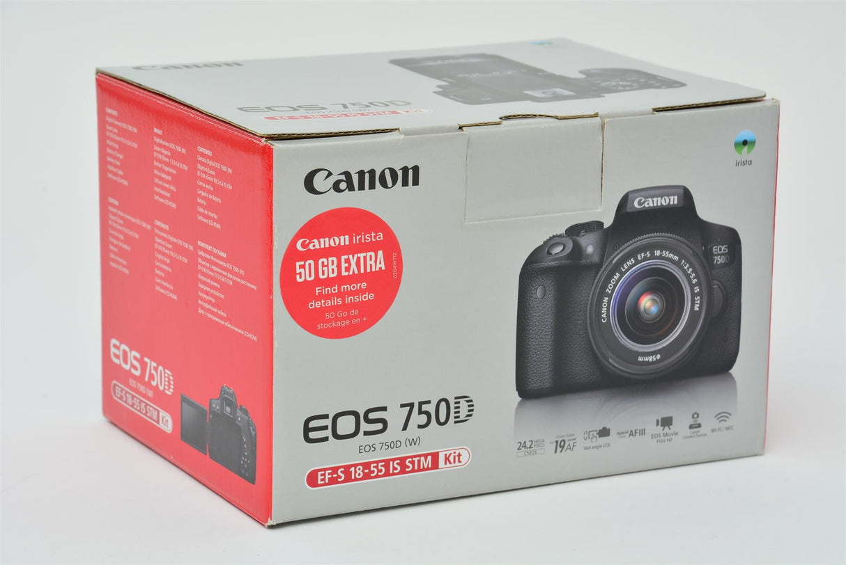 Used Canon EOS 750D with EF-S 18-55mm IS STM Kit