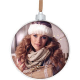 Christmas Bauble - Champagne - 8.5x8.5cm