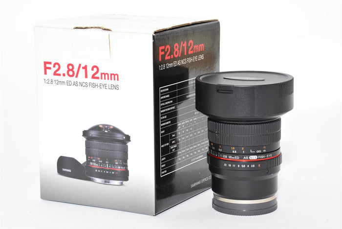 Ex Demo Samyang 12mm f/2.8 ED AS NCS Fisheye Lens For Sony E