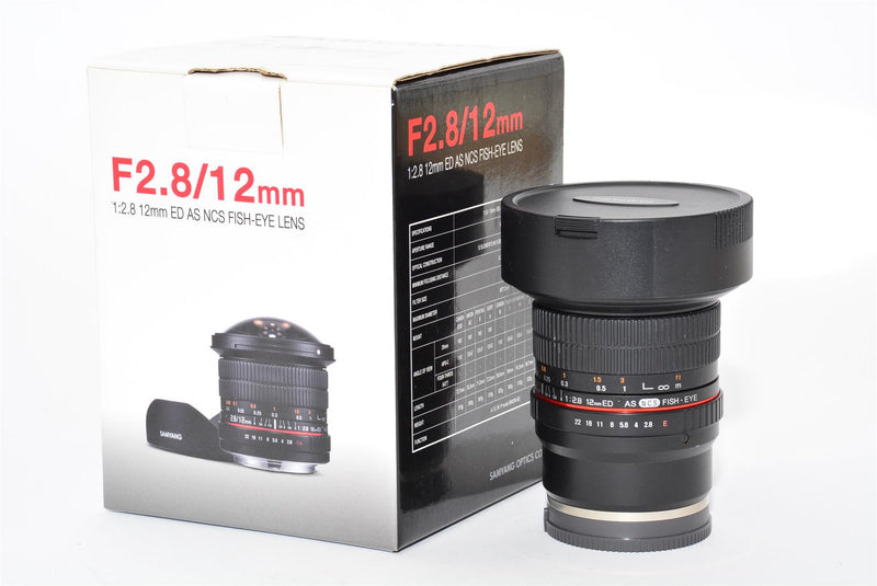 Ex Demo Samyang 12mm f/2.8 ED AS NCS Fisheye Lens For Sony E