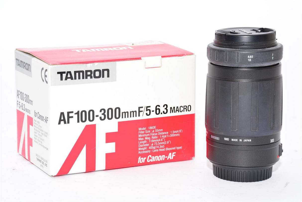 Used Tamron AF 100-300mm f/5-6.3 Macro for Canon-AF