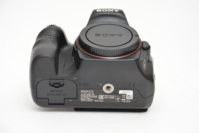 Used Sony A58 with 18-55mm and 75-300mm Macro Lenses