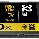 Lexar SDXC UHS-II - Pro Gold Series - V90 2000x 300MB/s - 32GB