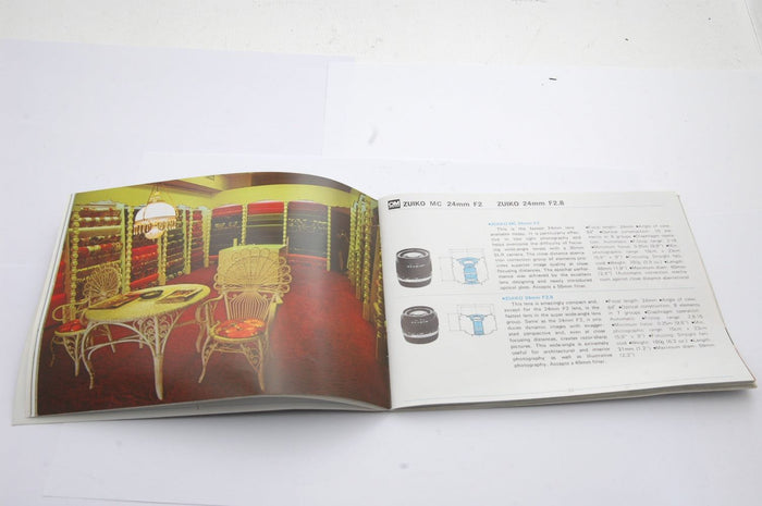 Used Olympus System Manual for Zuiko Interchangeable Lenses Booklet