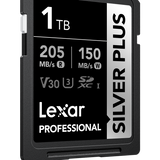 Lexar SDXC UHS-1 - Silver Plus Series -  V30 R205/W150MB/s - 1TB