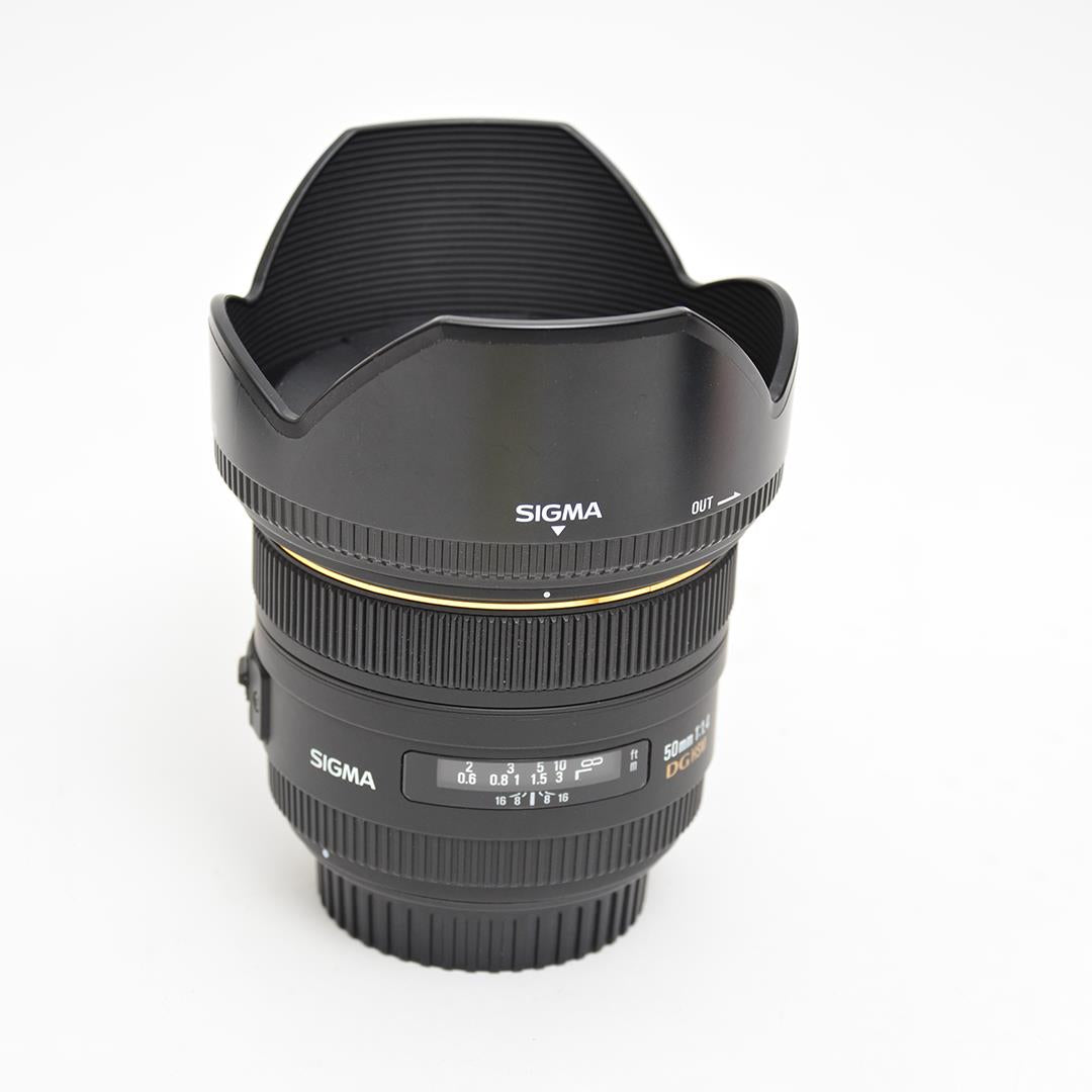 Used Sigma 50mm f1.4 EX DG HSM Canon EF Mount Lens