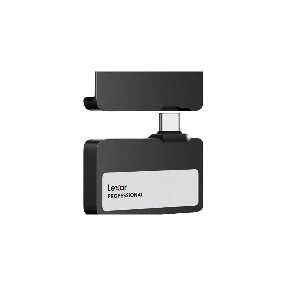 Lexar Go Portable SSD SL400 1TB including Hub Black