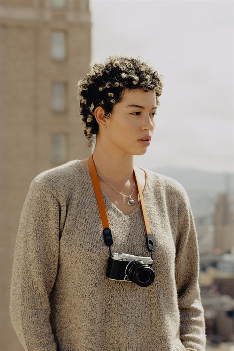 Peak Design Form Leather Camera Strap Neck - Amber