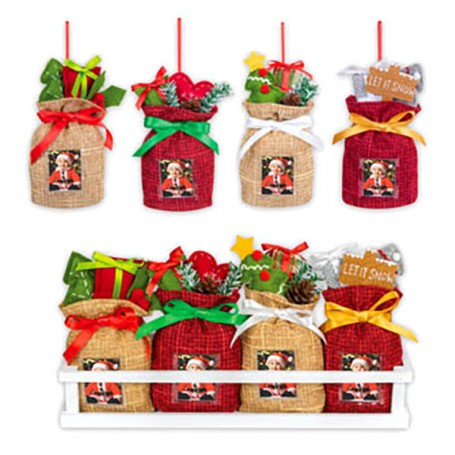 Festive Hanging - Christmas Sacks - single