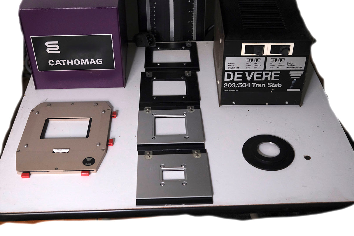 Used De Vere 203 Professional Enlarger with Multigrade Head and Cold Cathode Head