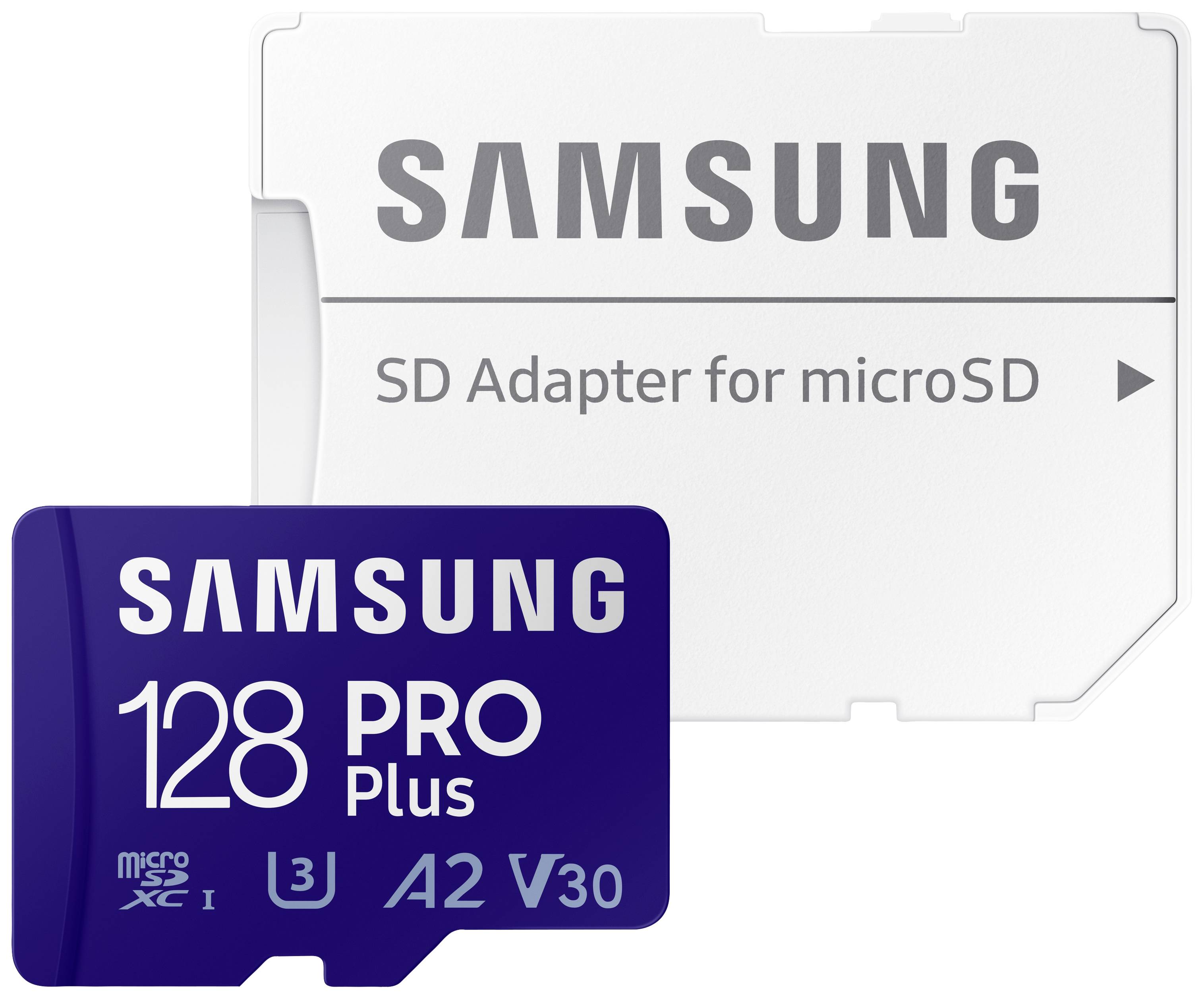 Samsung Pro Plus Micro SD with SD adaptor - 128GB