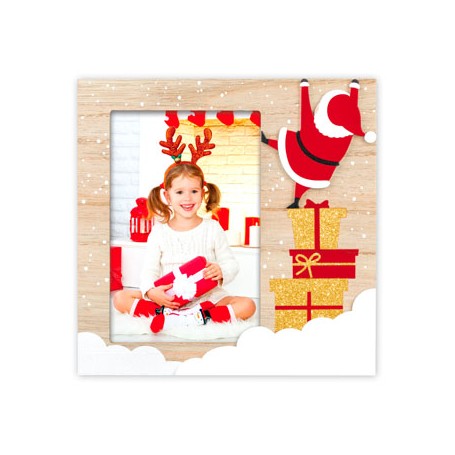 Christmas Frames - 4x6" - Santa Claus - Gold