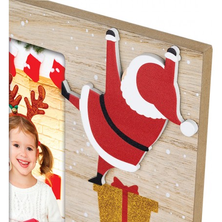 Christmas Frames - 4x6" - Santa Claus - Gold
