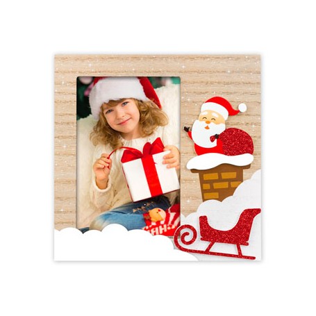 Christmas Frames - 4x6" - Santa Claus - Red