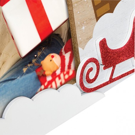 Christmas Frames - 4x6" - Santa Claus - Red