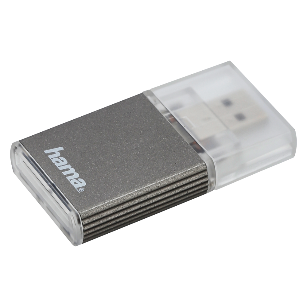 Hama USB 3.0 UHS II Card Reader, SD, Alu, anthracite