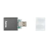 Hama USB 3.0 UHS II Card Reader, SD, Alu, anthracite