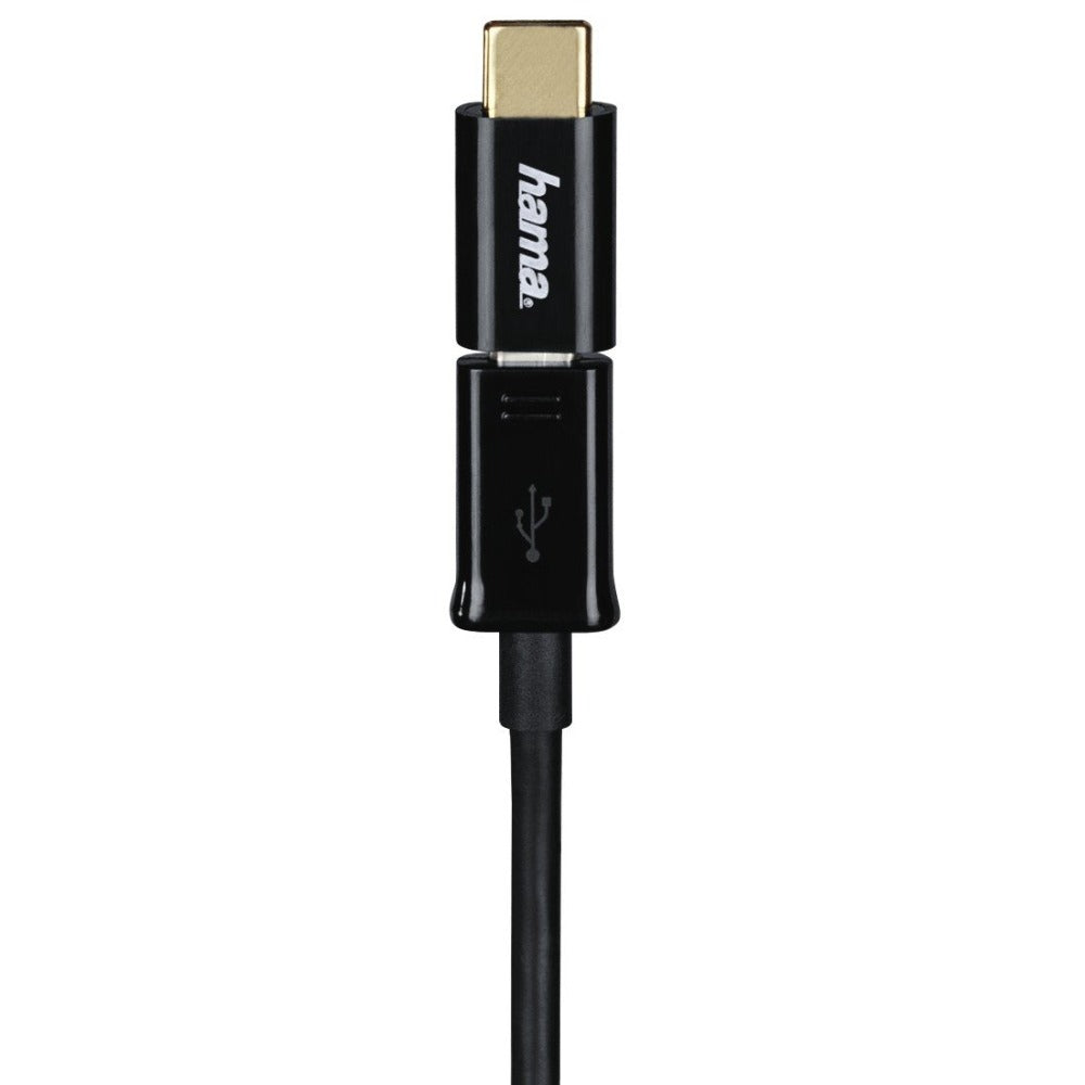 Hama USB-C Adapter, USB 2.0, USB-C Plug – Micro-USB-B Socket, 480 Mbit/s