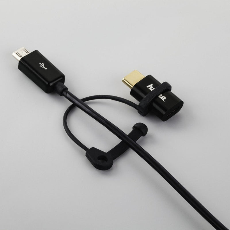 Hama USB-C Adapter, USB 2.0, USB-C Plug – Micro-USB-B Socket, 480 Mbit/s