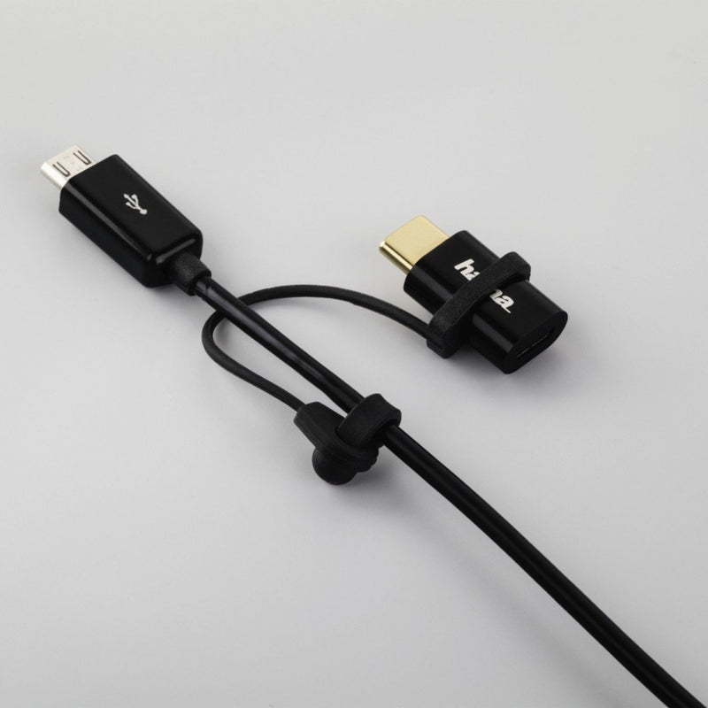 Hama USB-C Adapter, USB 2.0, USB-C Plug – Micro-USB-B Socket, 480 Mbit/s
