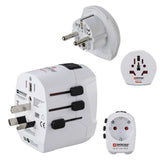 Hama "World Travel Pro Light USB World" World Travel Adapter Plug, 3 pins