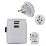 Hama "World Travel Pro Light USB World" World Travel Adapter Plug, 3 pins