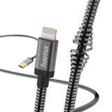 Hama "Metal" Charging/Data Cable, Lightning, 1.5 m, anthracite