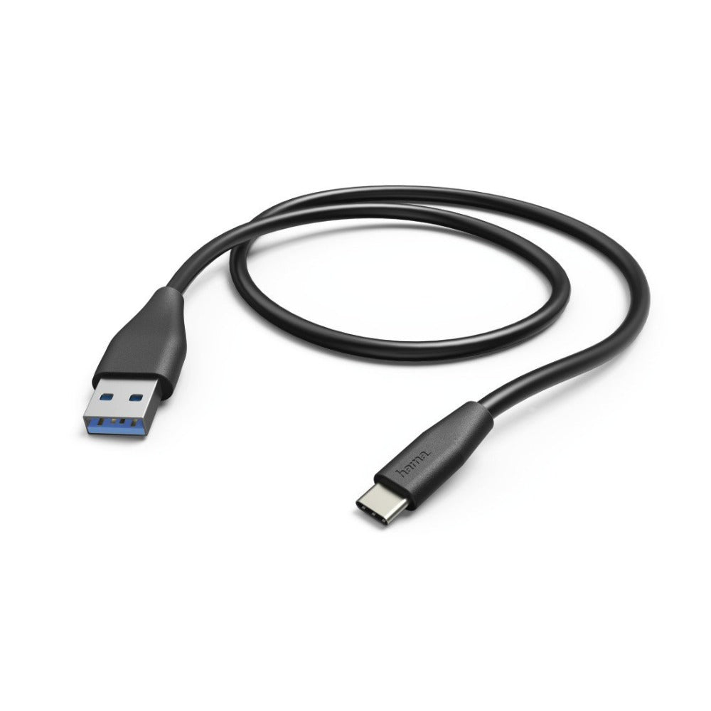 Hama Charging/Data Cable, USB Type-C - USB 3.1 A Plug, 1.5 m, black