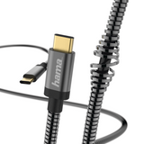 Hama "Metal" Charging/Data Cable, USB Type-C - USB Type-C, 1.5 m, anthracite