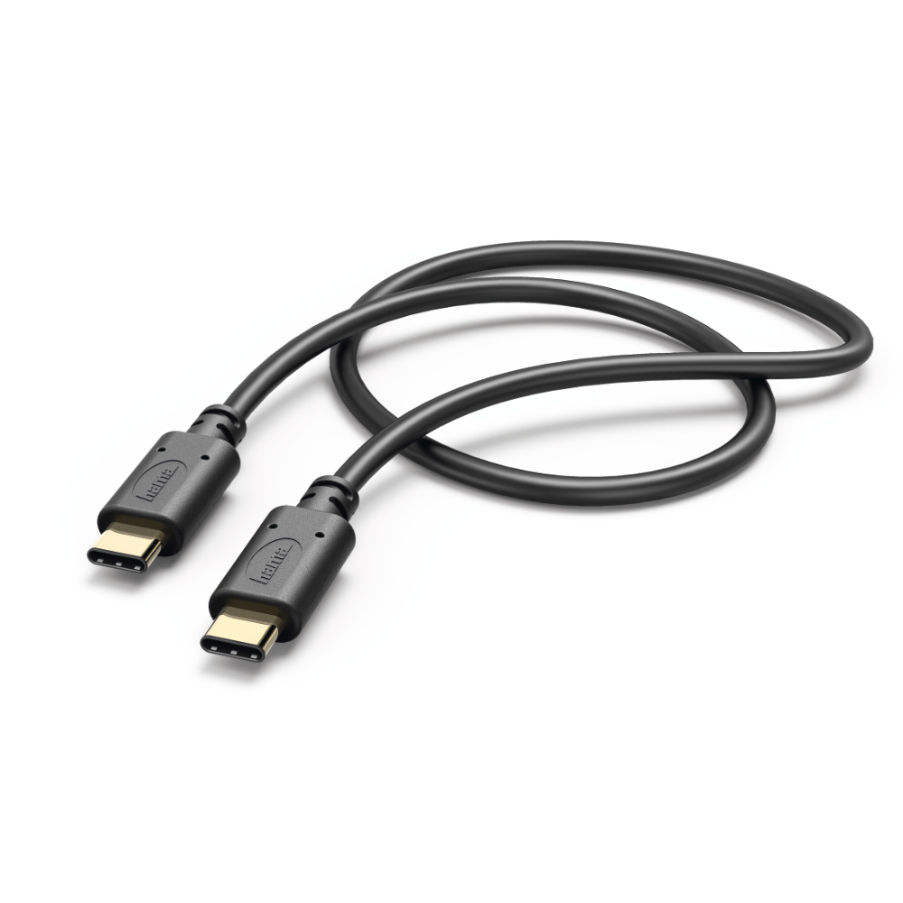 Hama Charging/Data Cable, USB Type-C - USB Type-C, 1.0 m, black