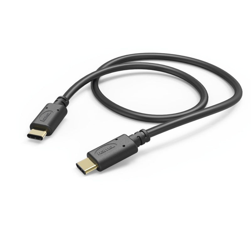 Hama Charging/Data Cable, USB Type-C - USB Type-C, 1.0 m, black