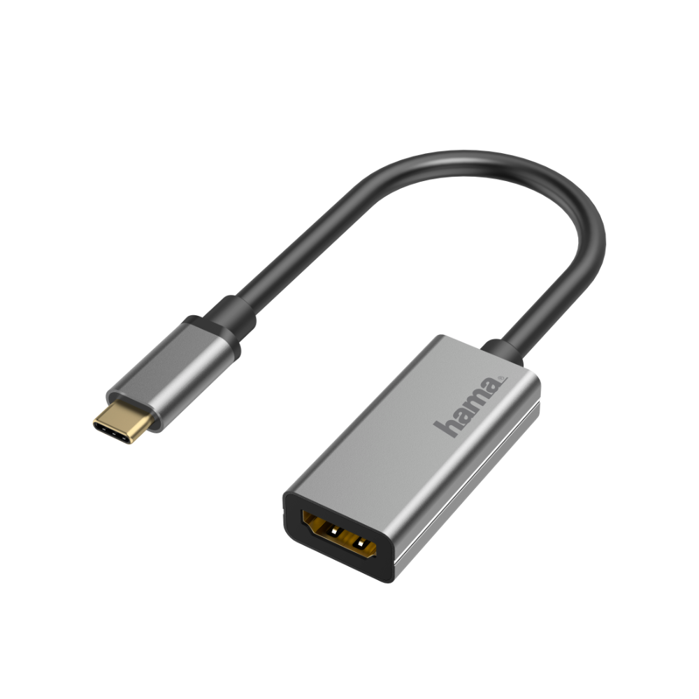 Hama Video Adapter, USB-C Plug - HDMI™ Socket, Ultra-HD 4K@60 Hz