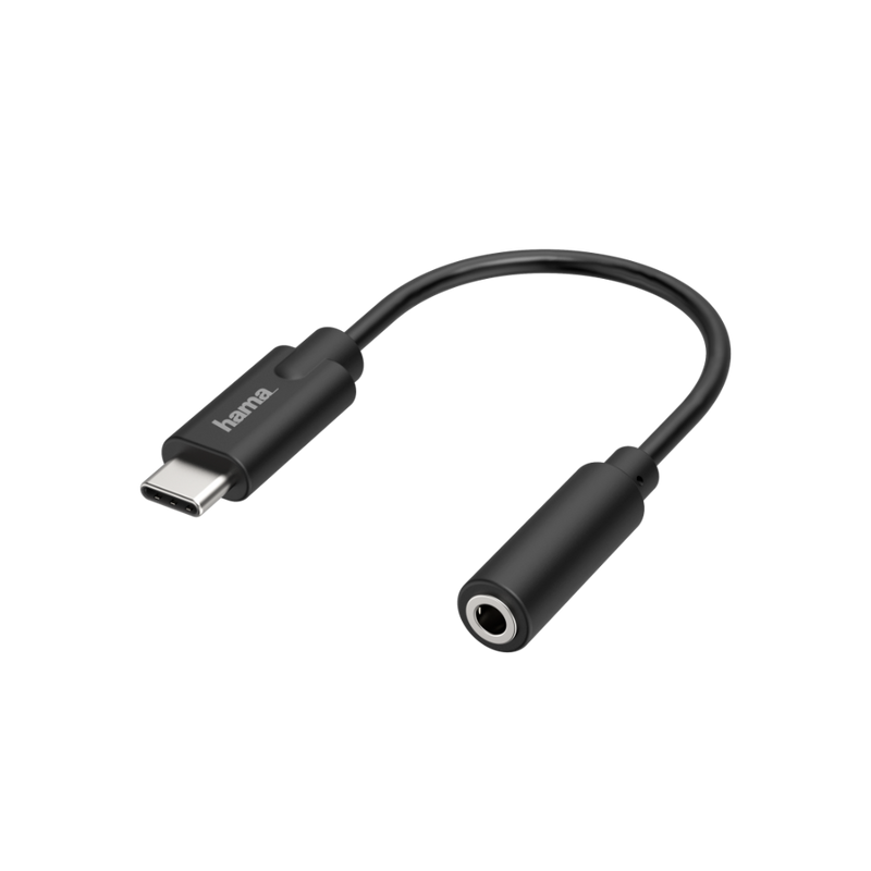 Hama Audio Adapter, USB-C Plug - 3.5 mm Jack Socket, Stereo