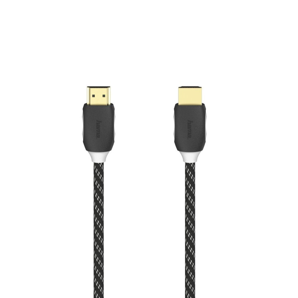 Hama High Speed HDMI™ Cable, Plug-Plug, Ethernet, Fabric, Gold-plated, 3.0 m
