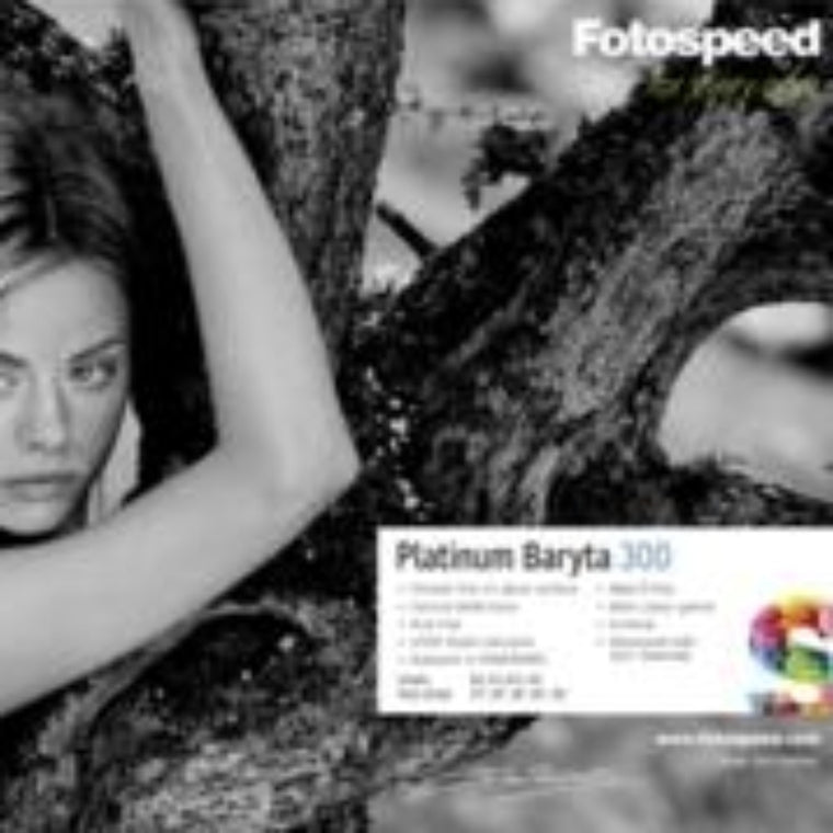 Fotospeed Platinum Baryta 300 Inkjet Paper - 12x12 inch - 25 sheets