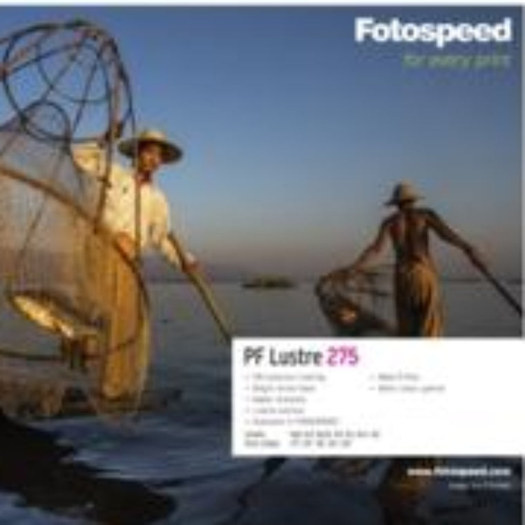 Fotospeed PF Lustre 275 Inkjet Paper - 8x8 inch - 50 Sheets