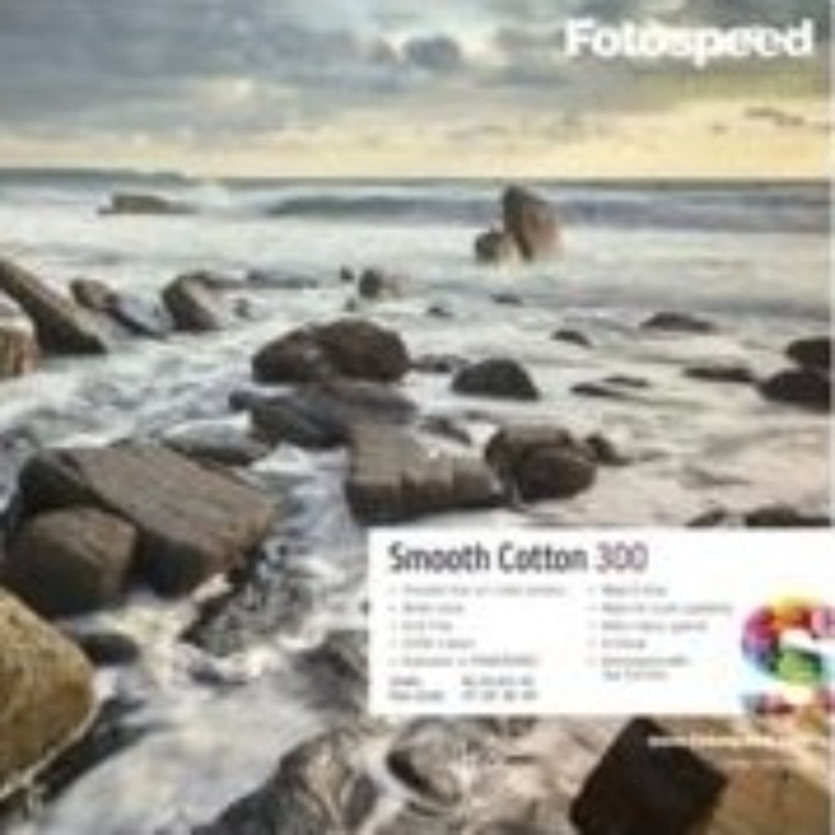 Fotospeed Smooth Cotton 300 Inkjet Paper - A2 Box of 25 Sheets