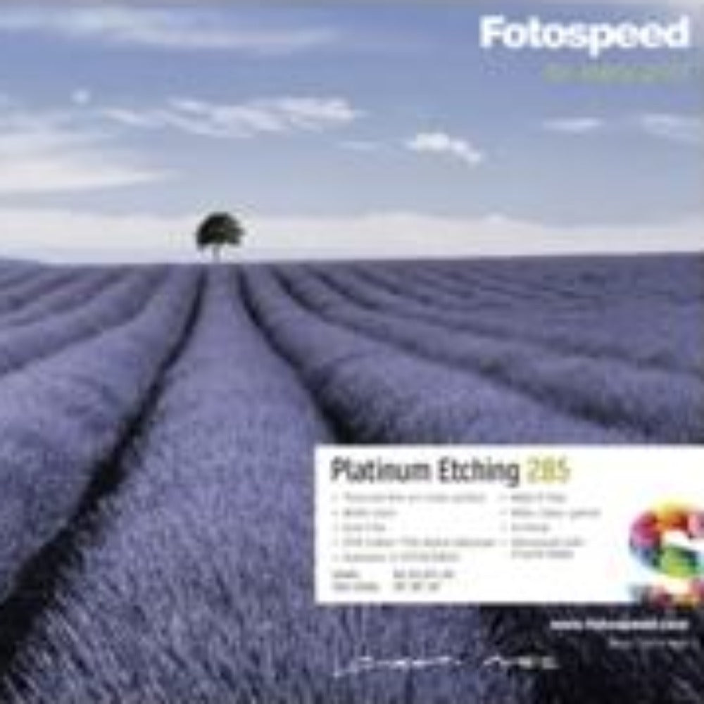 Fotospeed Platinum Etching 285 Inkjet Paper - 12x12 Inch - 25 sheets