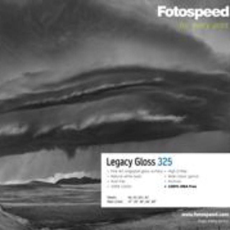 Fotospeed Legacy Gloss 325 Inkjet Paper - A4 - 25 Sheets