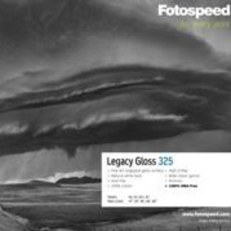 Fotospeed Legacy Gloss 325 Inkjet Paper - A2 Box of 25 Sheets