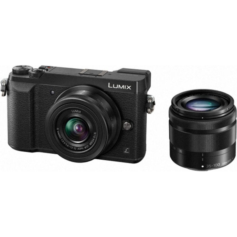 Panasonic DMC-GX80 12-32mm and 35-100mm Lens kit - Black