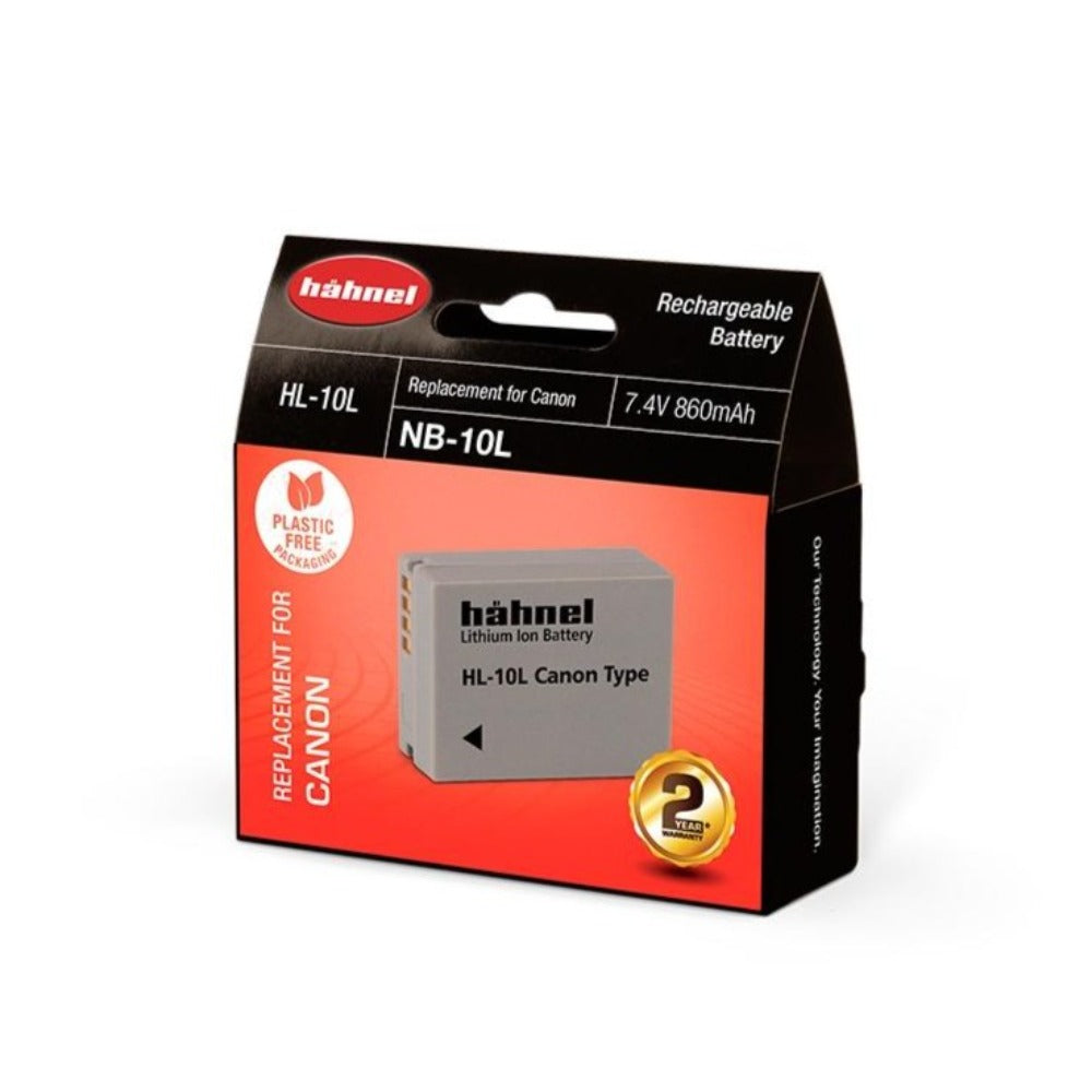 Hahnel HL-10L 7.4v 860mAh - Canon NB-10L Replacement Battery