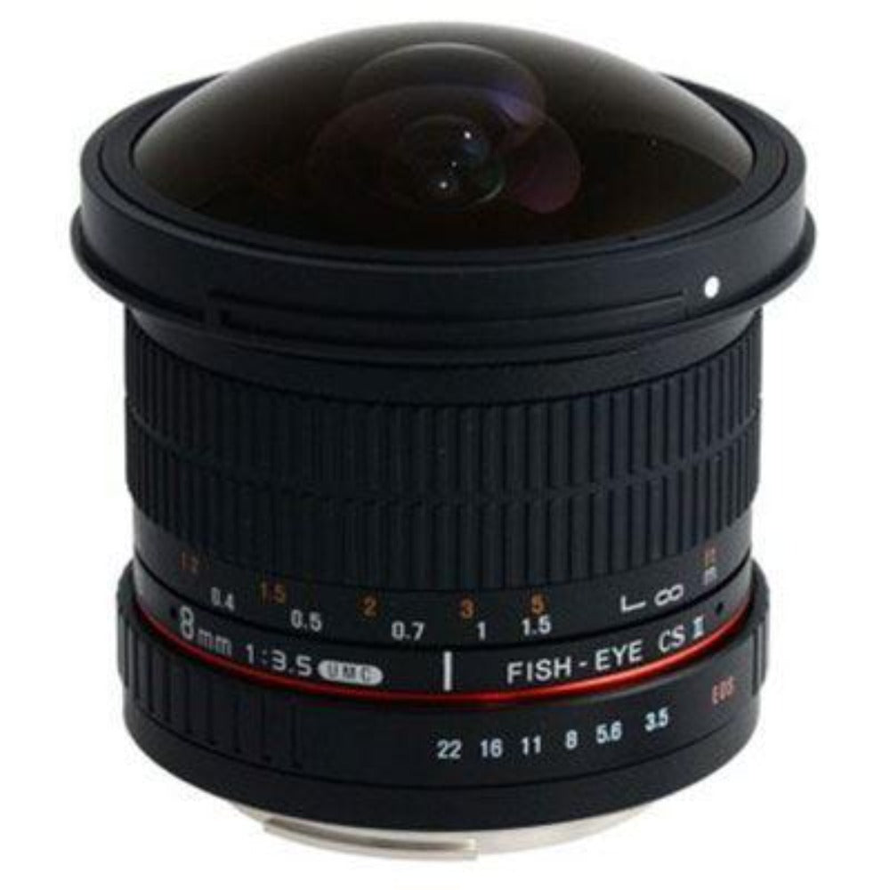 Samyang MF 8mm f3.5 IF MC Fisheye CS II Lens - Canon EF Mount