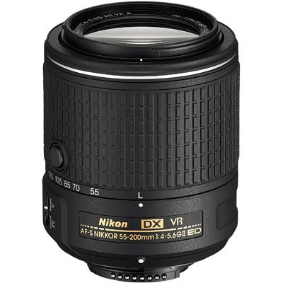 Nikon AF-S 55-200mm f4.0-5.6 G IF-ED VR DX Nikkor au meilleur prix sur