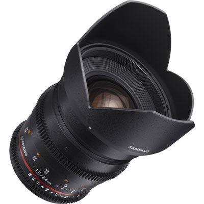 Samyang 24mm T1.5 ED AS IF UMC II VDSLR Lens - Canon Fit
