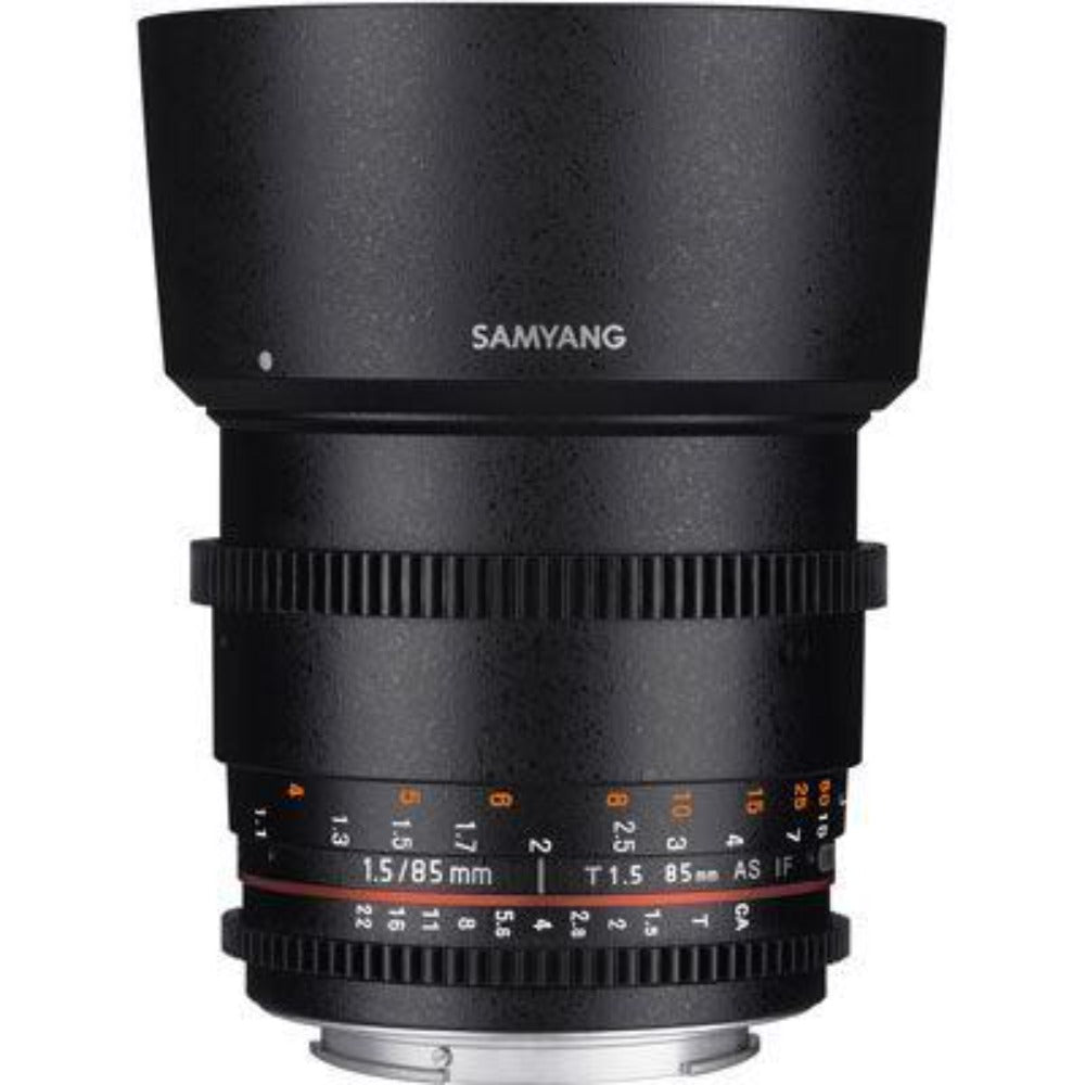 Samyang MF 85mm T1.5 AS IF UMC II Video Lens - Sony E Mount